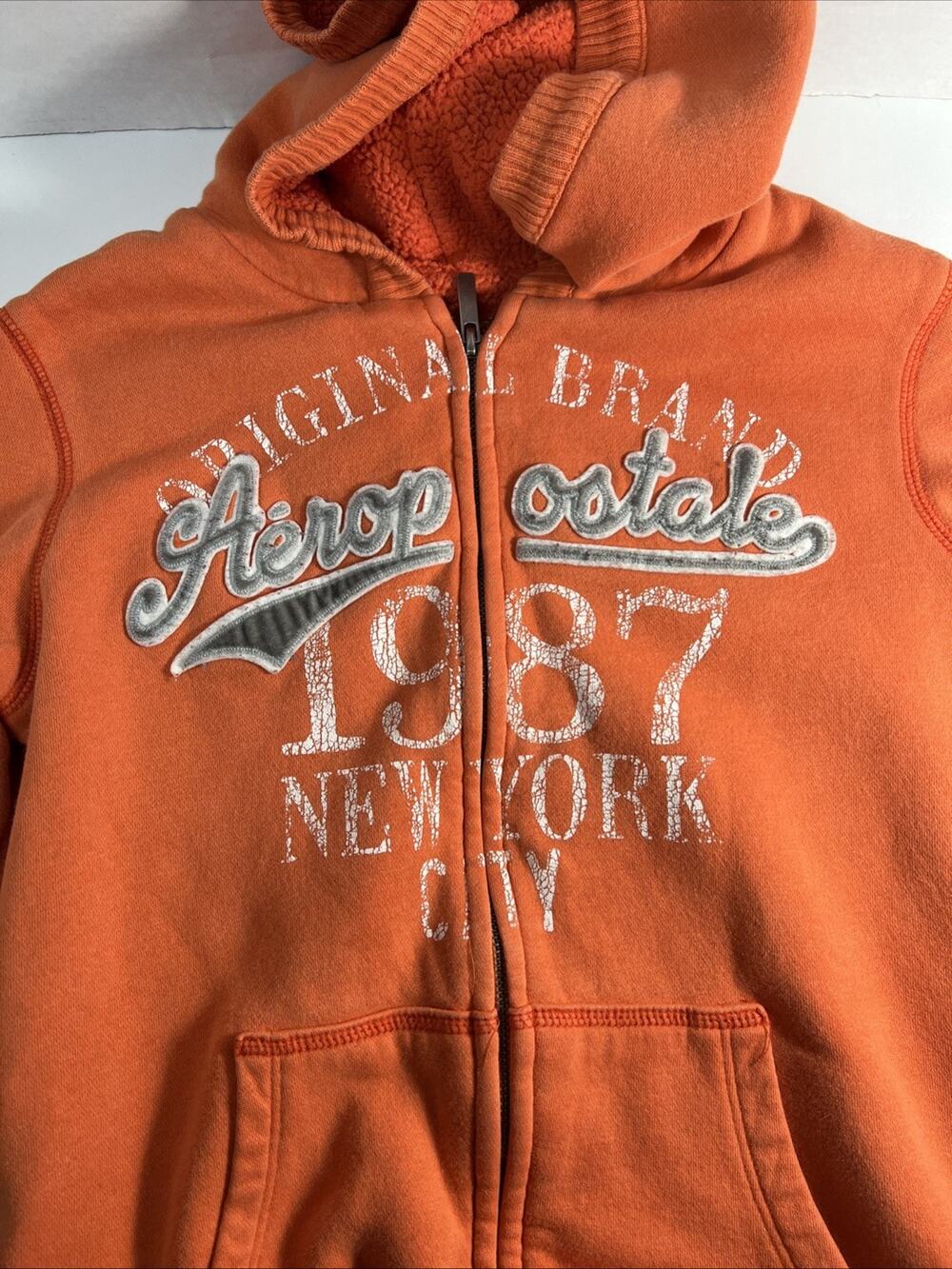 Aeropostale Full Zip Jacket Sz. Large Youth Warm Hoodie Fall Festival